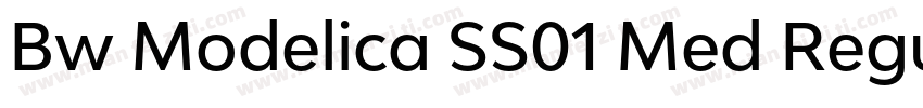 Bw Modelica SS01 Med Regular字体转换